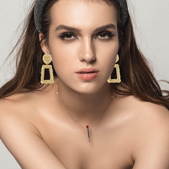 Bohemian Jewelry 12 Pairs Gold Statement Earrings Set, - Picture 2 of 16